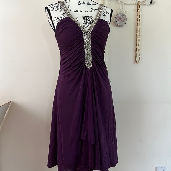 js boutique purple dress JS Boutique Sheath Dress With Jacket In Purple - Purple